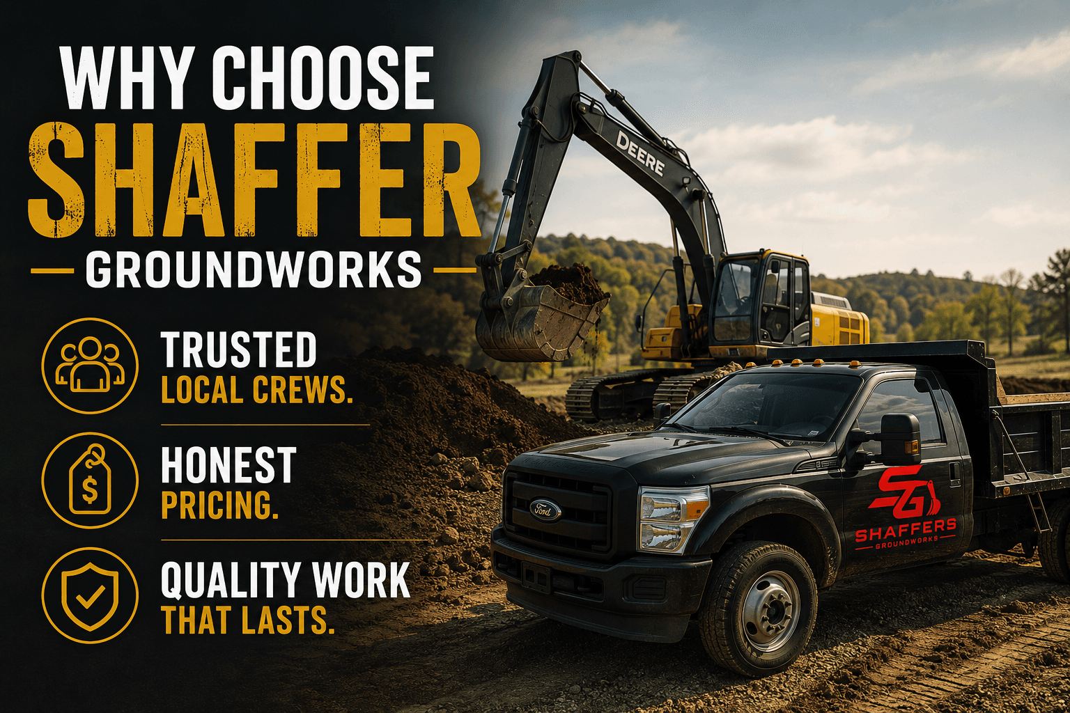 Shaffer Groundworks crew at work